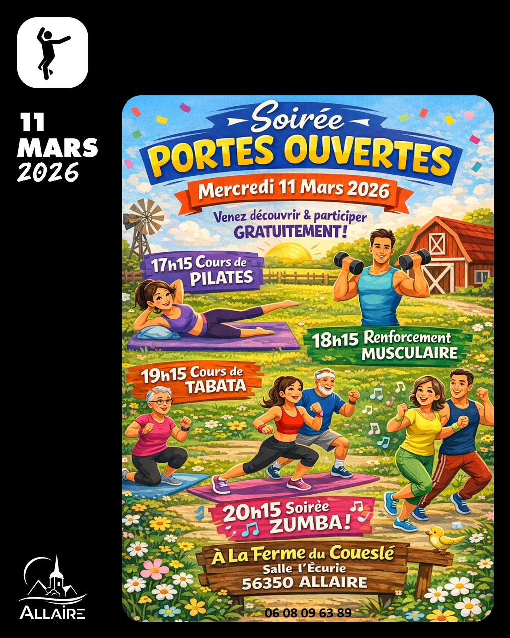Portes ouvertes ·Testez des cours de Zumba Pilates Tabata