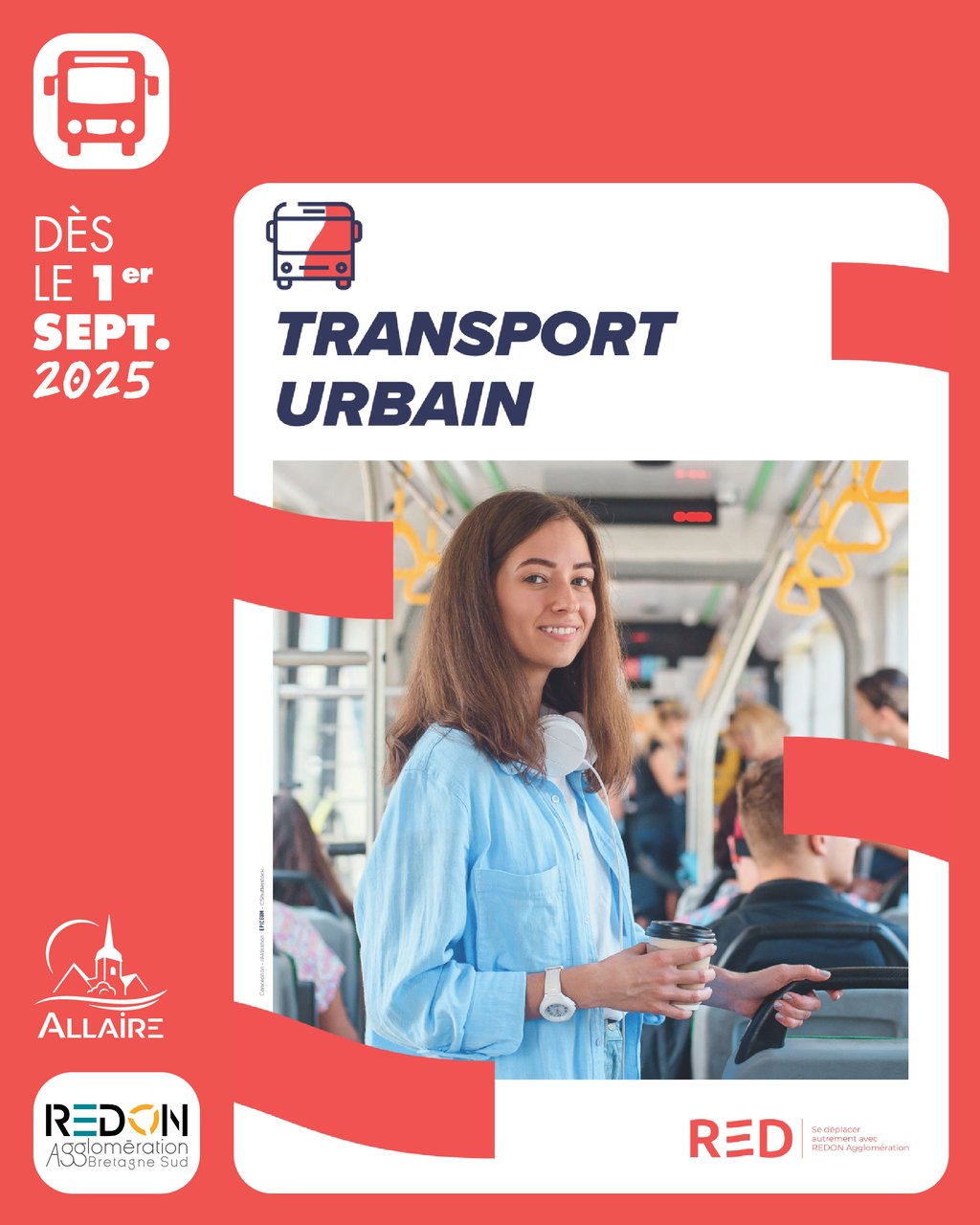 Déplacez vous gratuitement avec les transports urbains du réseau RED