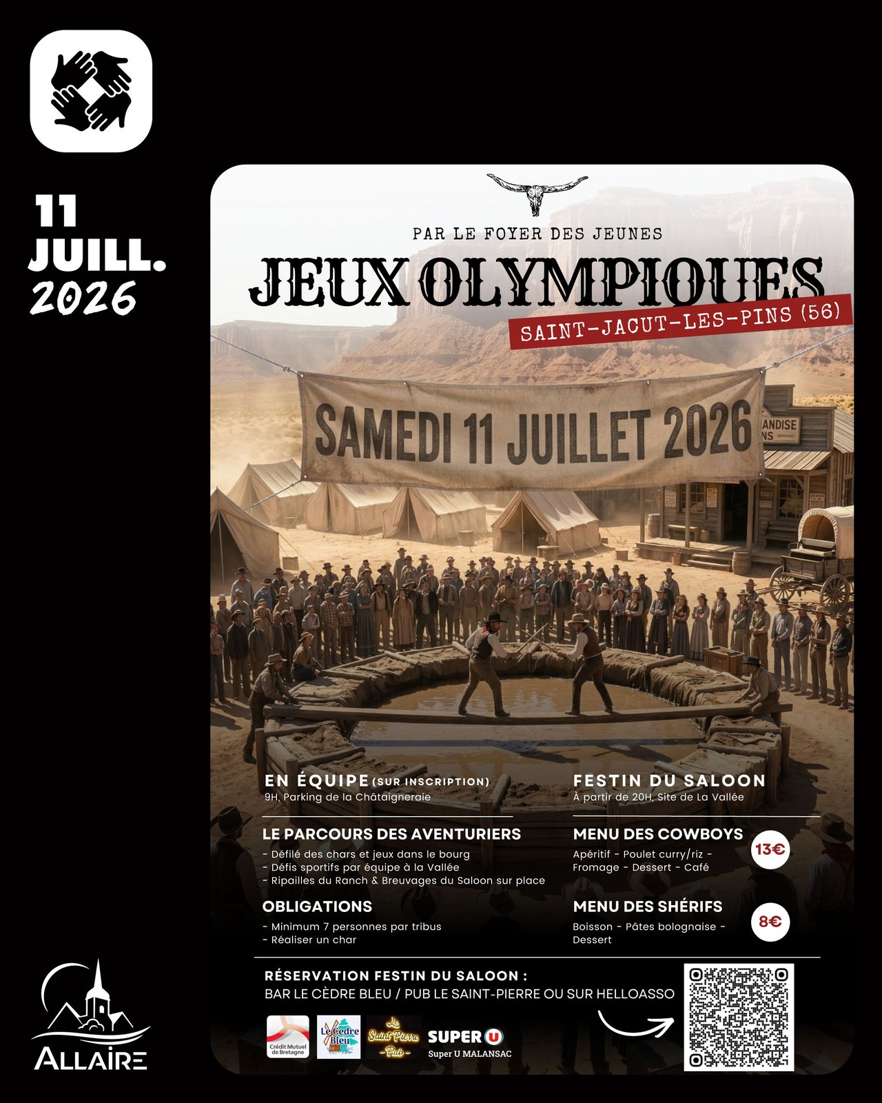 Jeux Olympiques à Saint-Jacut-les-Pins par le Foyer des jeunes
