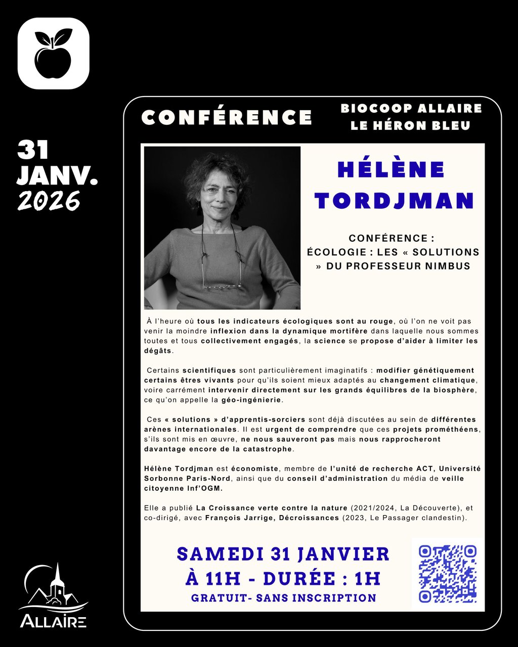 Conférence d’Hélène Tordjman à la Biocoop