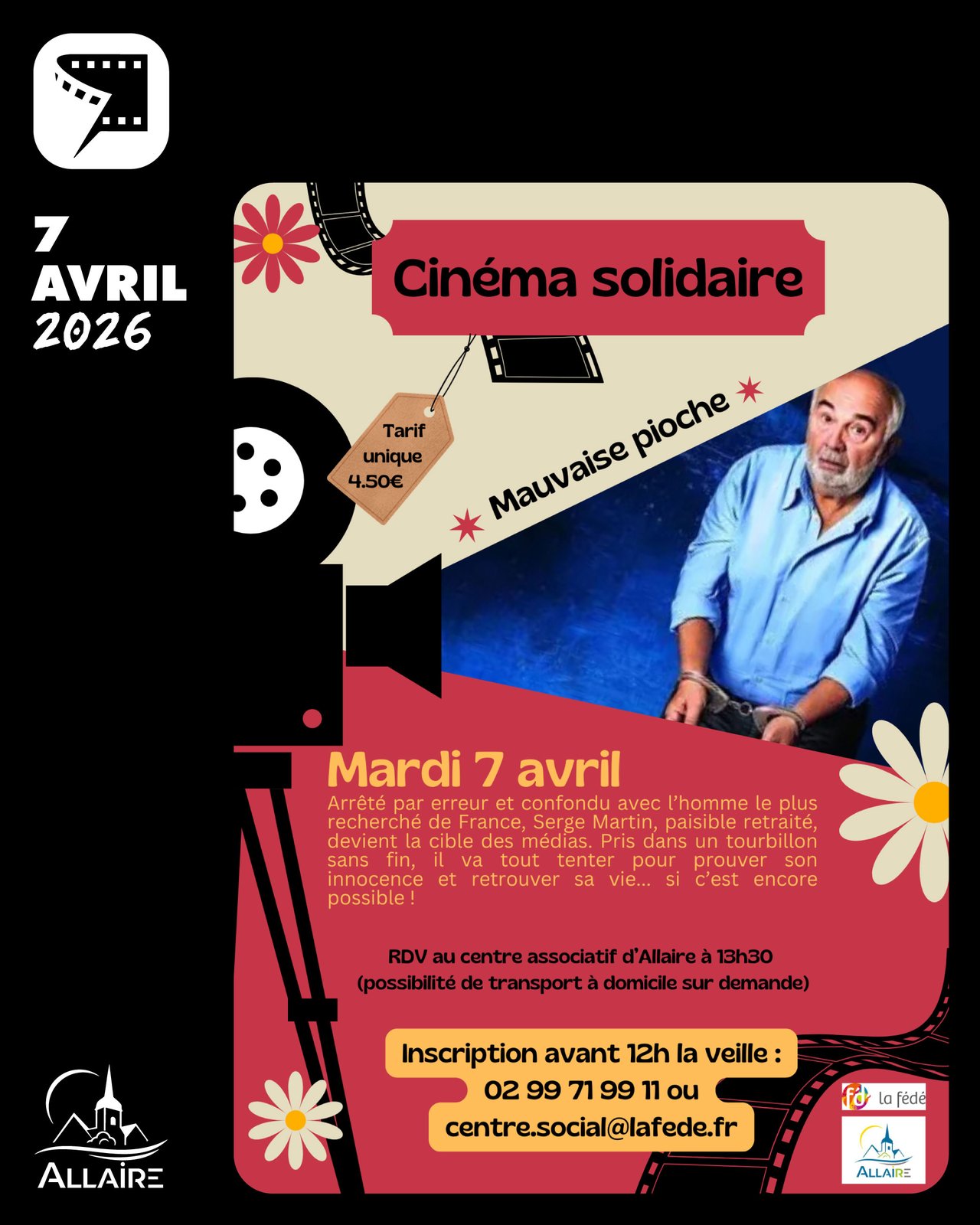 Cinéma solidaire mardi prochain !
