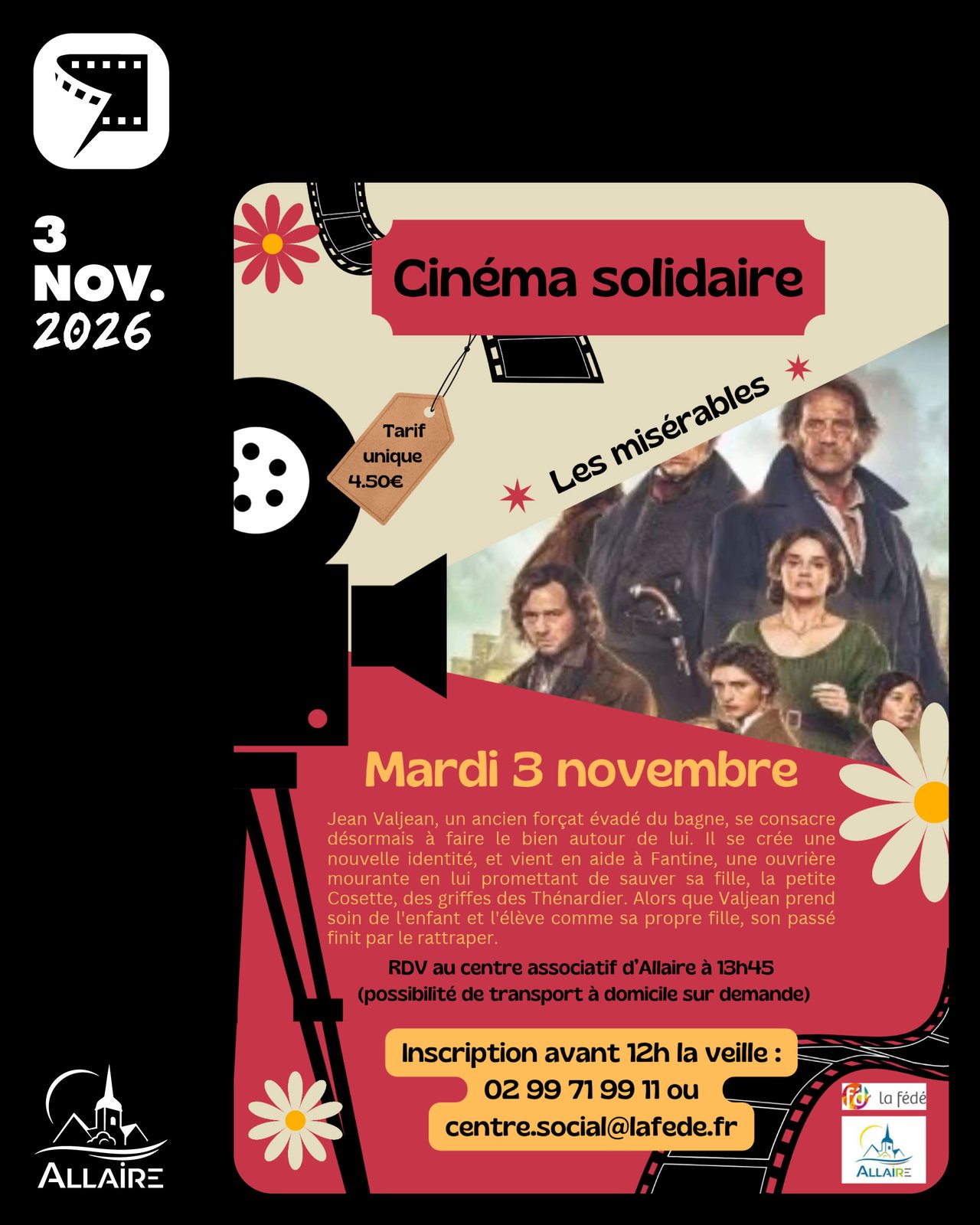 Cinéma solidaire mardi prochain