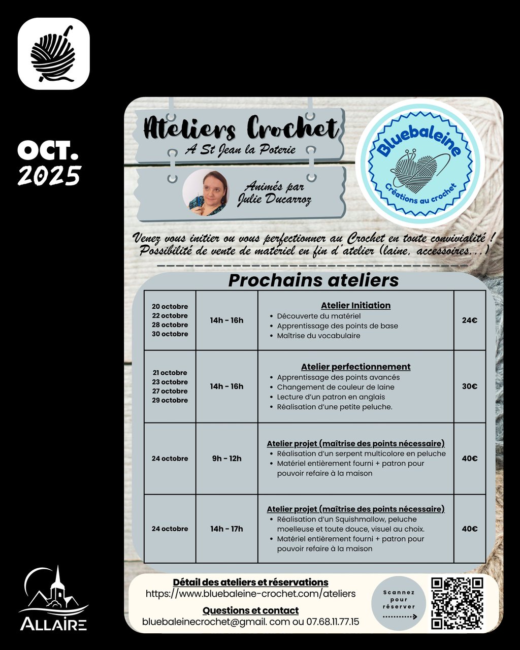 Ateliers crochet · Bluebaleine