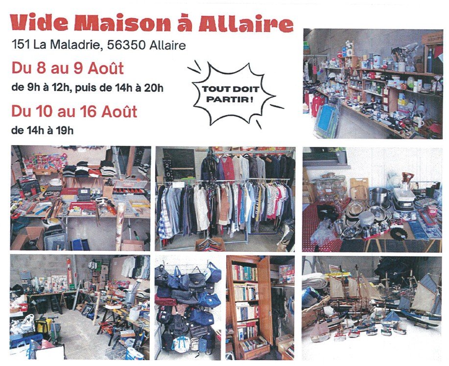 VIDE MAISON à Allaire…