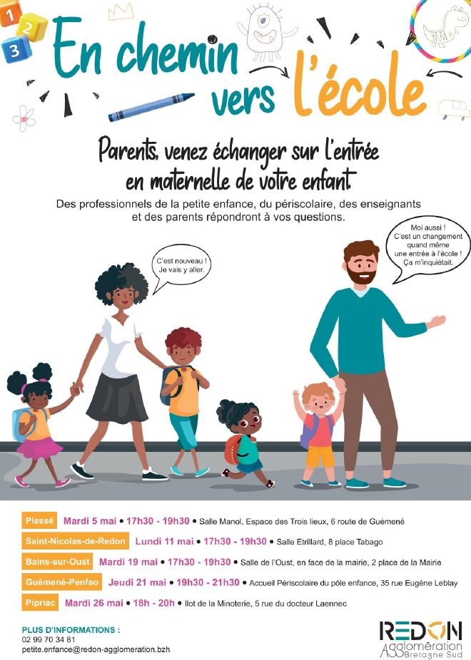 Venez échanger sur l’entrée en maternelle de votre enfant.