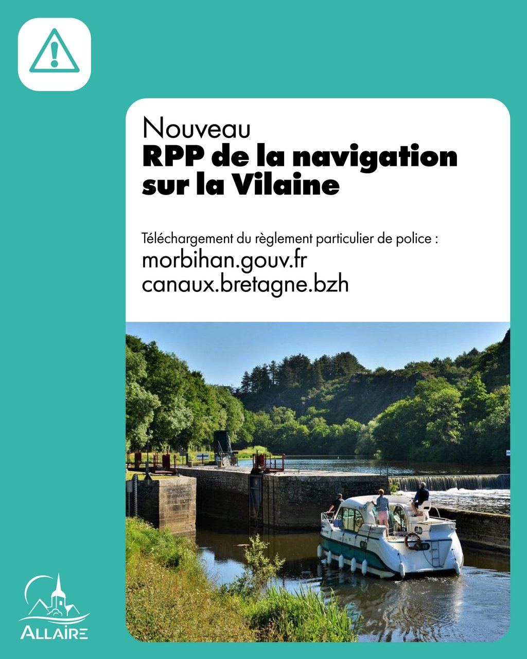Règlement particulier de police de la navigation sur la Vilaine