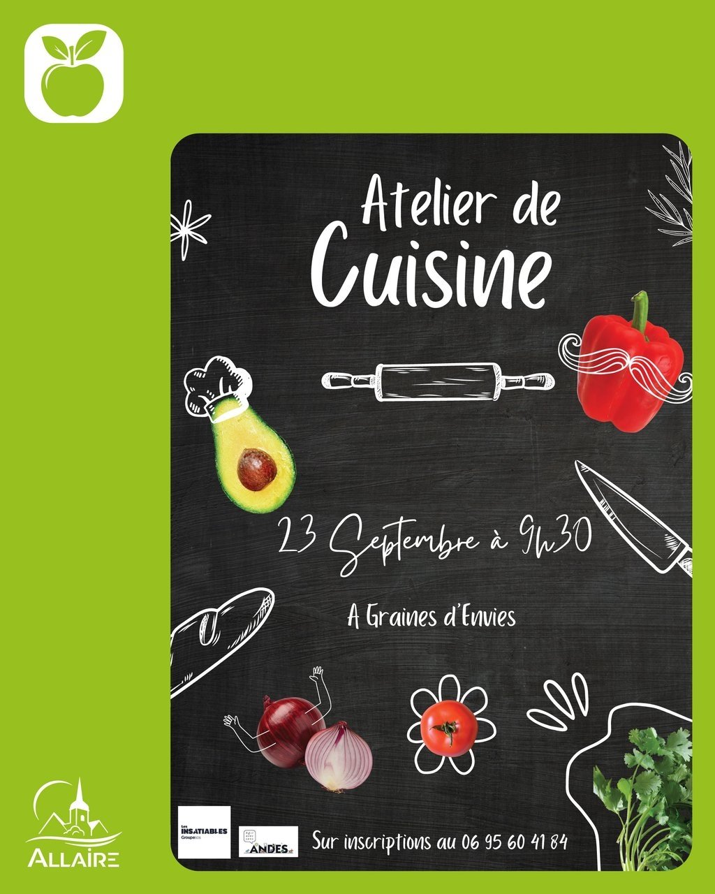 Atelier de cuisine à Graines d’Envie