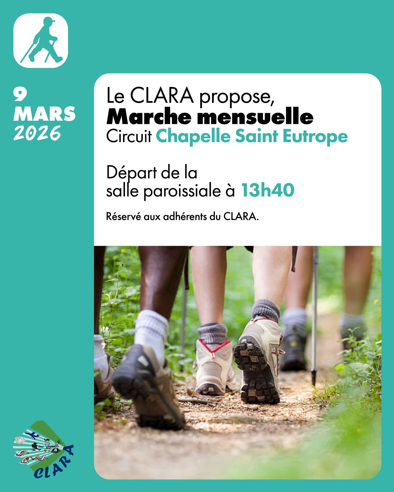 Marche du CLARA le 9 mars
