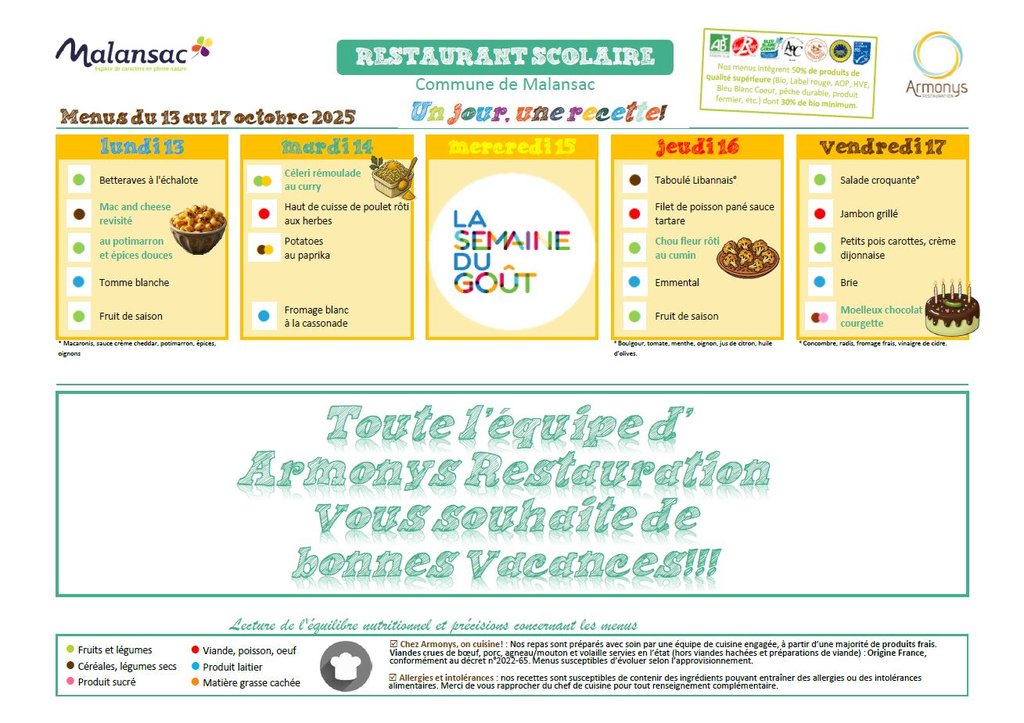 C’est la semaine du goût !