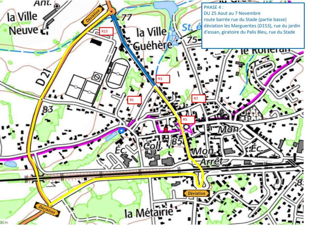 Travaux rue du stade – partie basse