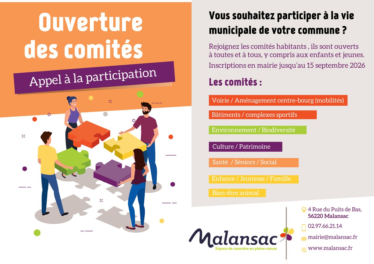📣 Participez à la vie de votre commune ! Rejoignez les comités habitants.