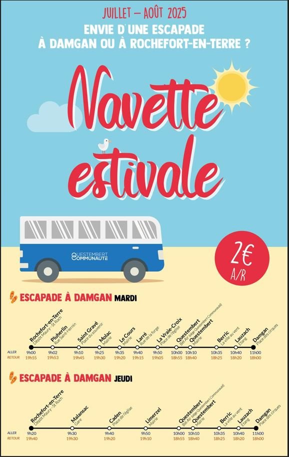 Montez à bord de la Navette Estivale !