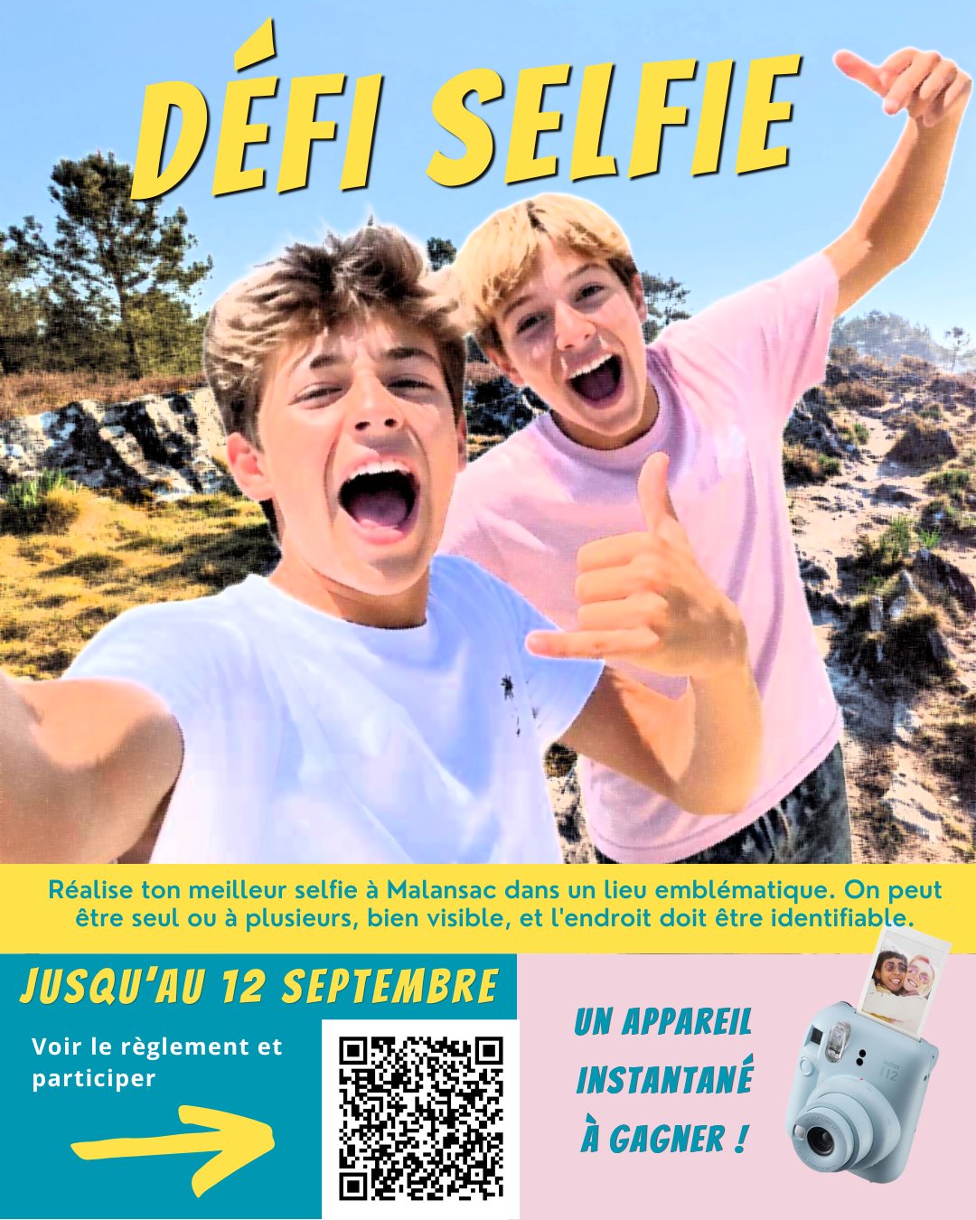 🤳 Défi selfie : Jeu concours pour les collégiens 👋