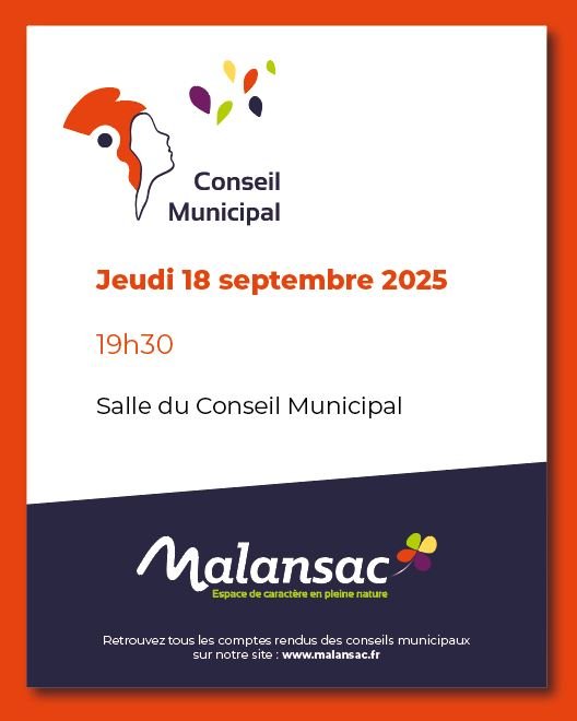 Conseil Municipal  – jeudi 18 septembre 2025