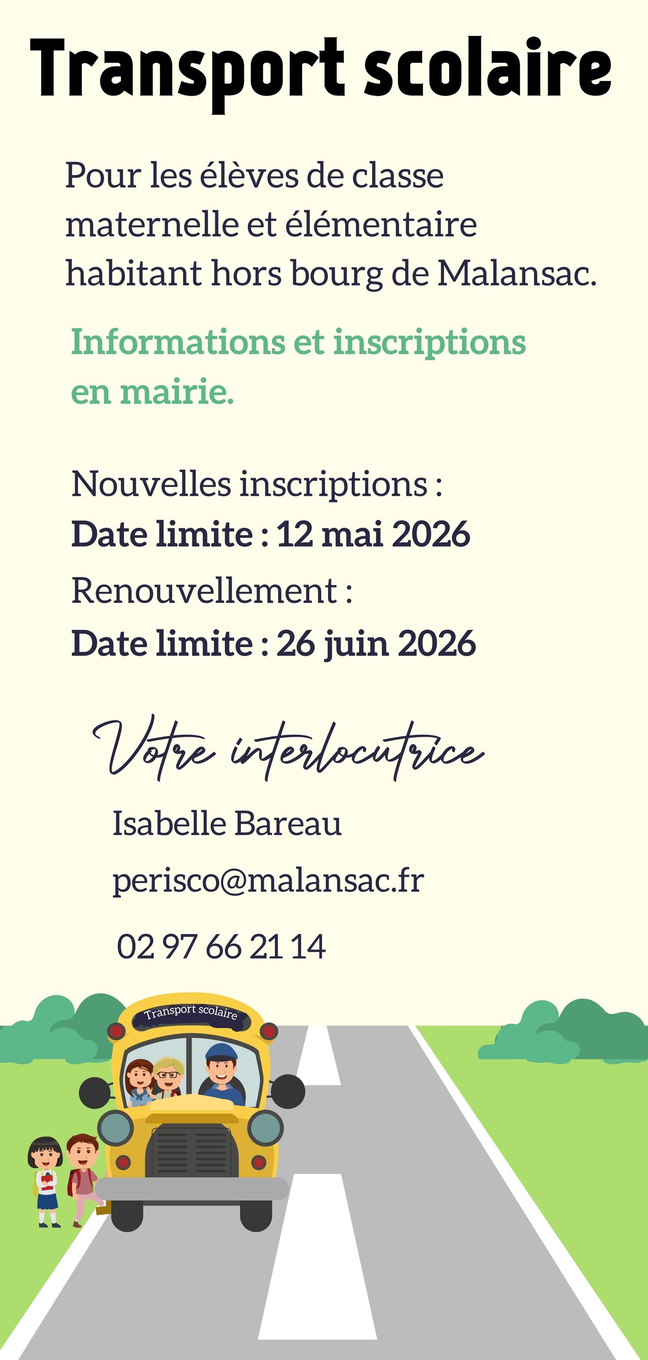 🚌 Transport scolaire : préparez la rentrée !