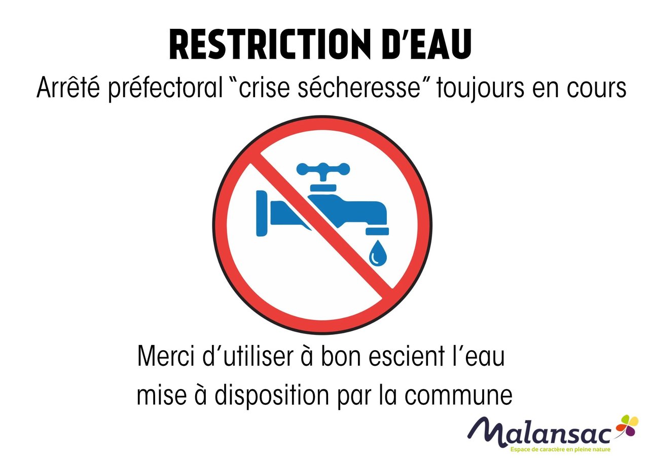 Arrêté sécheresse – accès eau au cimetière