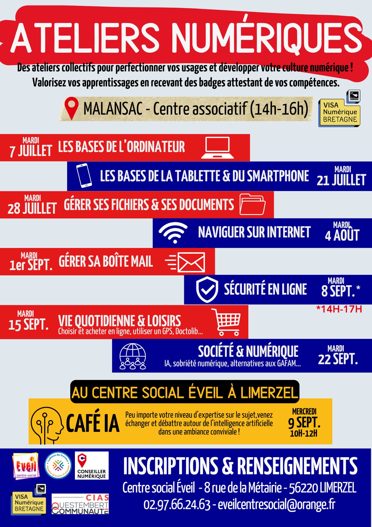 Ateliers numériques à Malansac