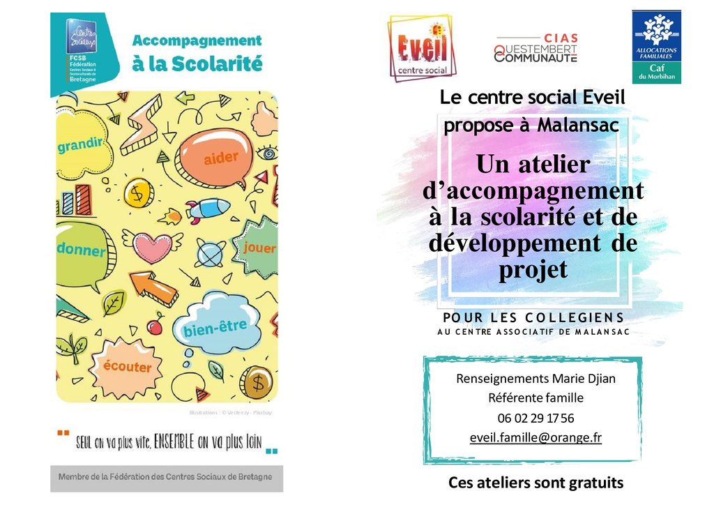 Reprise des ateliers CLAS (accompagnement à la scolarité) pour les collégiens