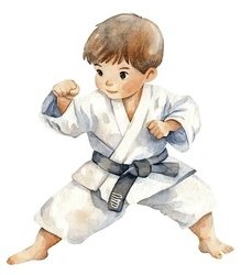 Un jeune champion de judo