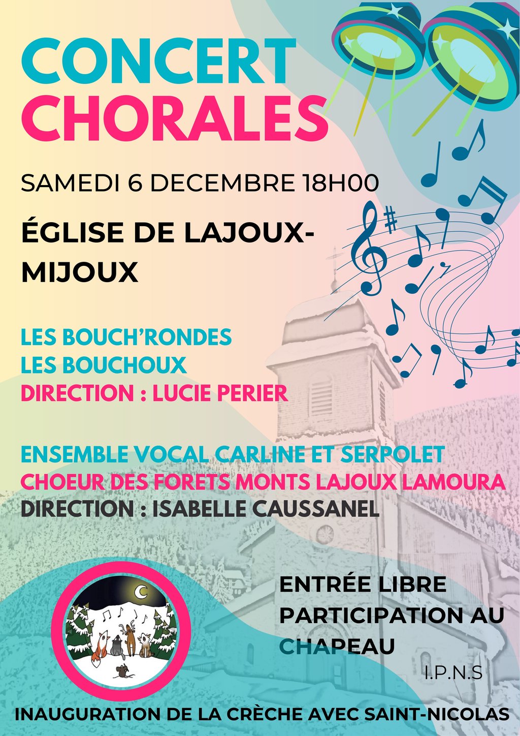 Concert le 6 décembre à Mijoux