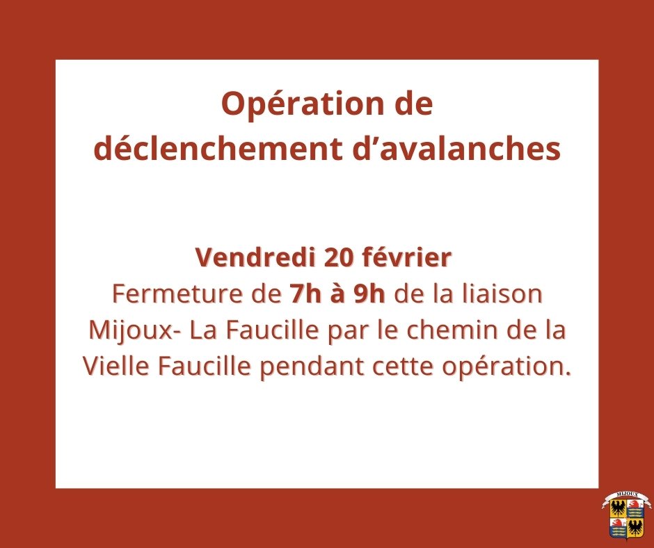 Opération de déclenchement d'avalanches