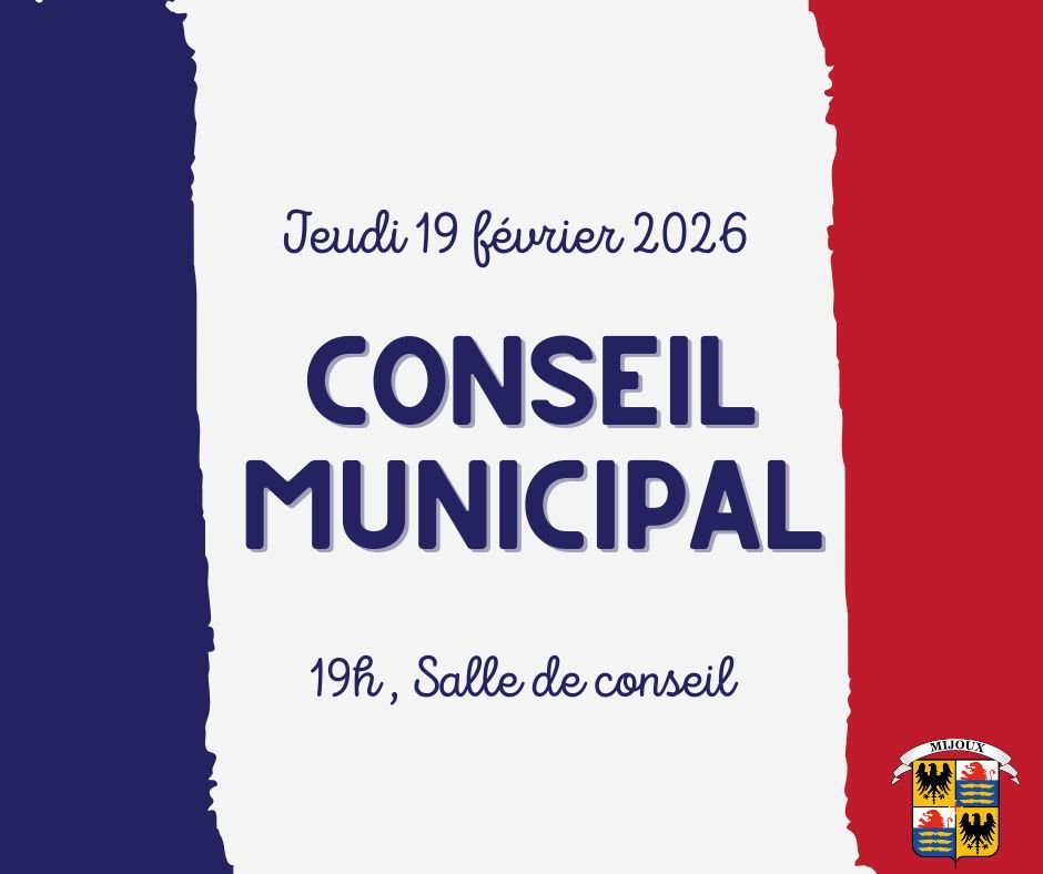 Conseil Municipal du jeudi 19 février 2026