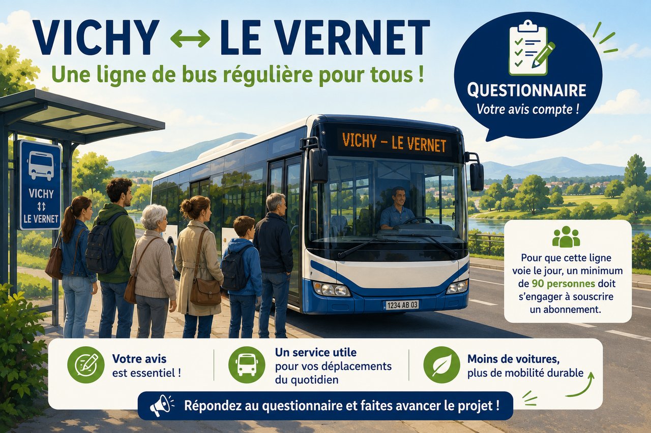 Une ligne de bus pour Le Vernet : êtes-vous intéressé ?