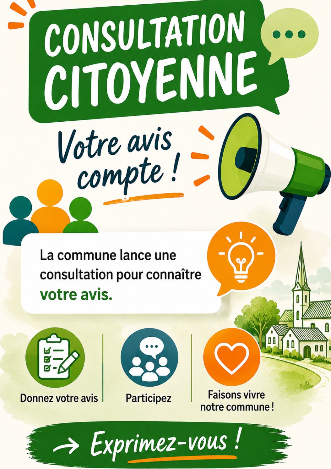 Consultation citoyenne : à vous de choisir !