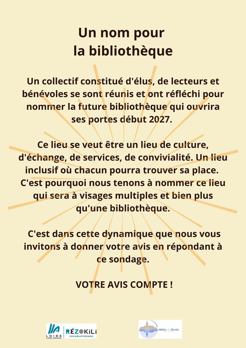 Votez pour le nom de la future bibliothèque !
