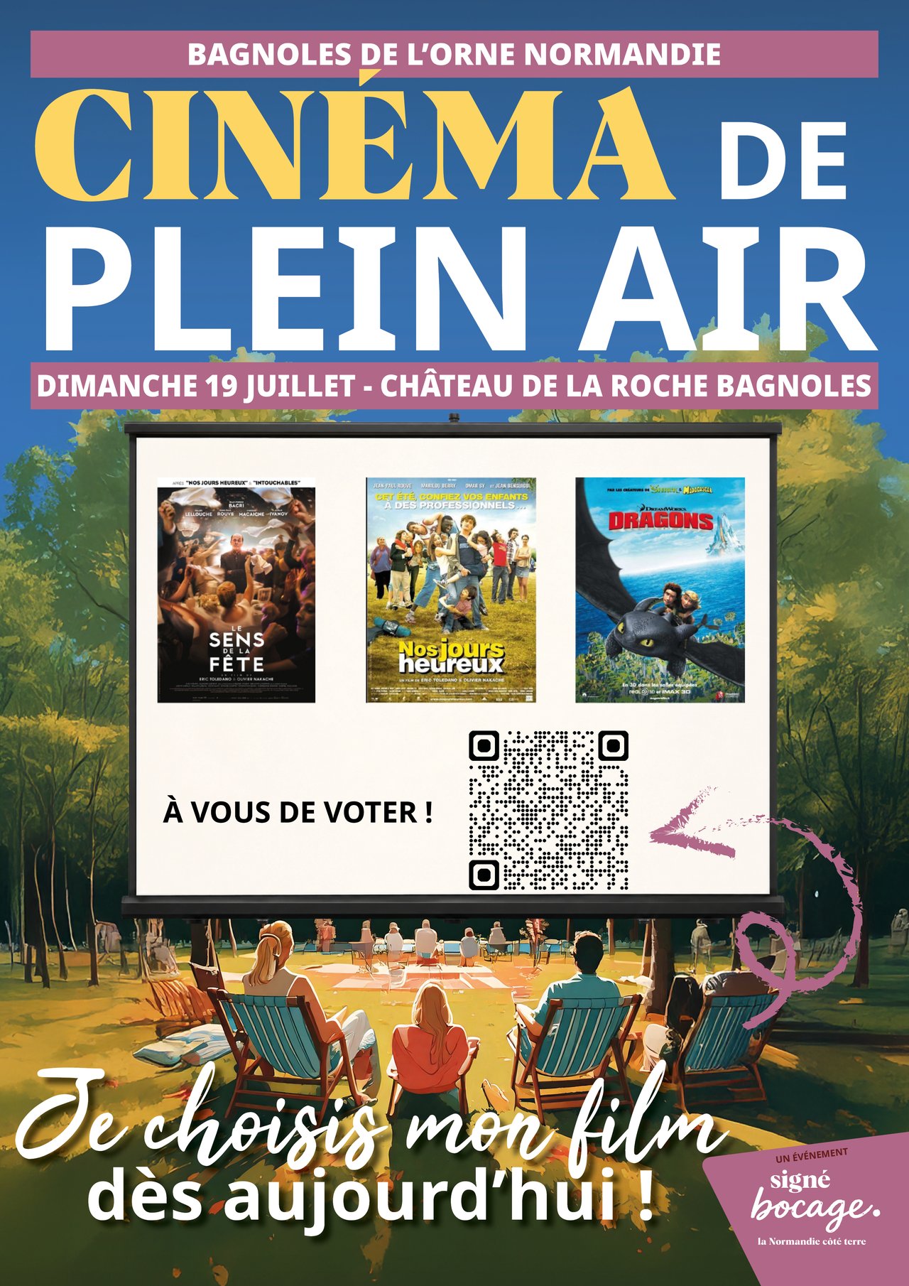 Cinéma de plein air : je choisis mon film