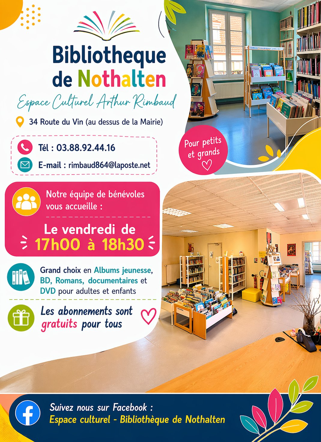 Bibliothèque de Nothalten - 📚 Votre avis nous intéresse ! 😊