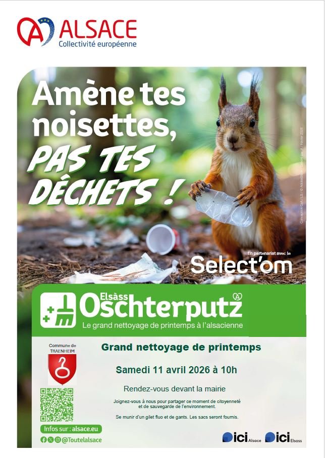 Nettoyage du Printemps l'Elsàss Oschterputz 2026