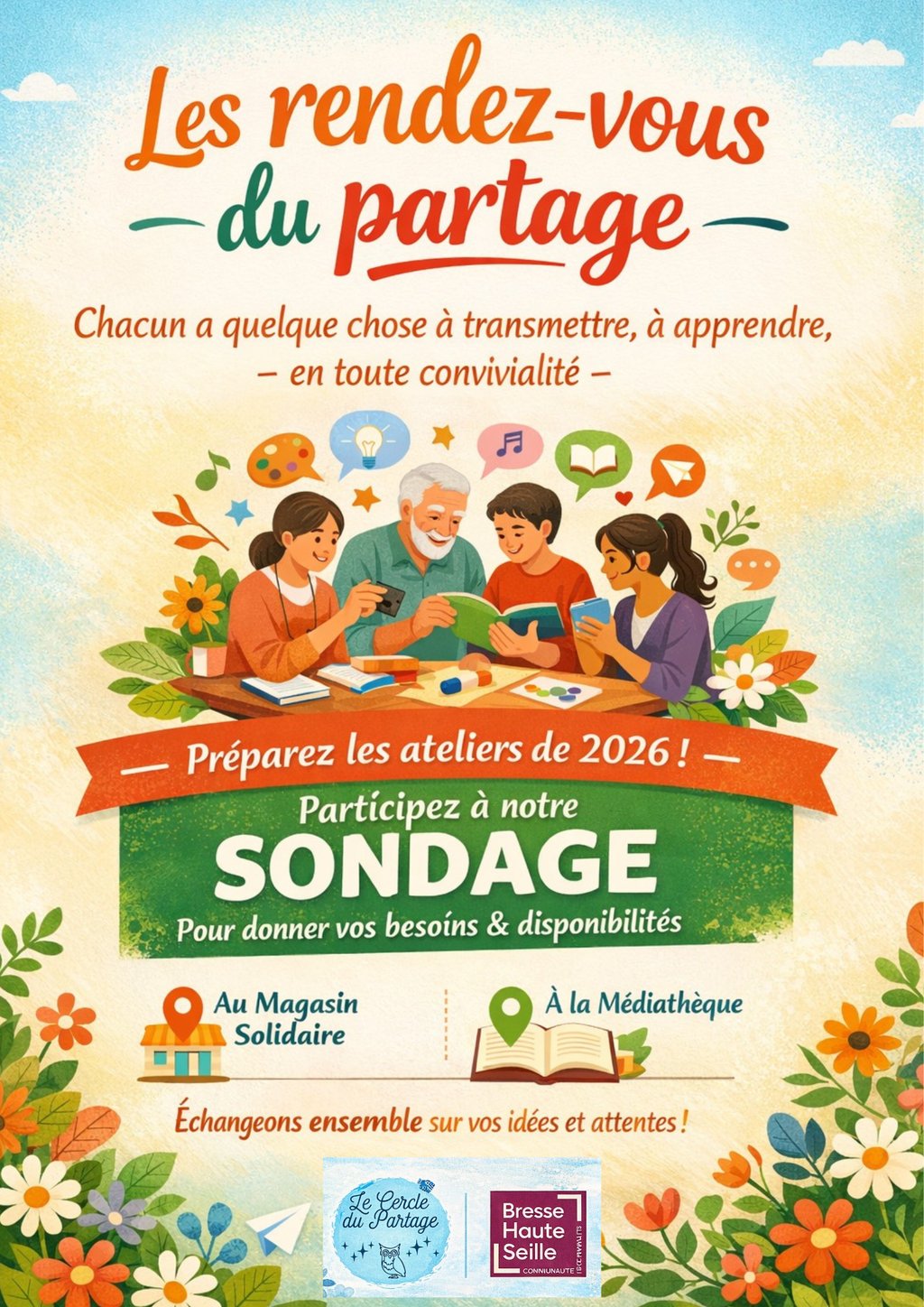 Les rendez-vous du partage