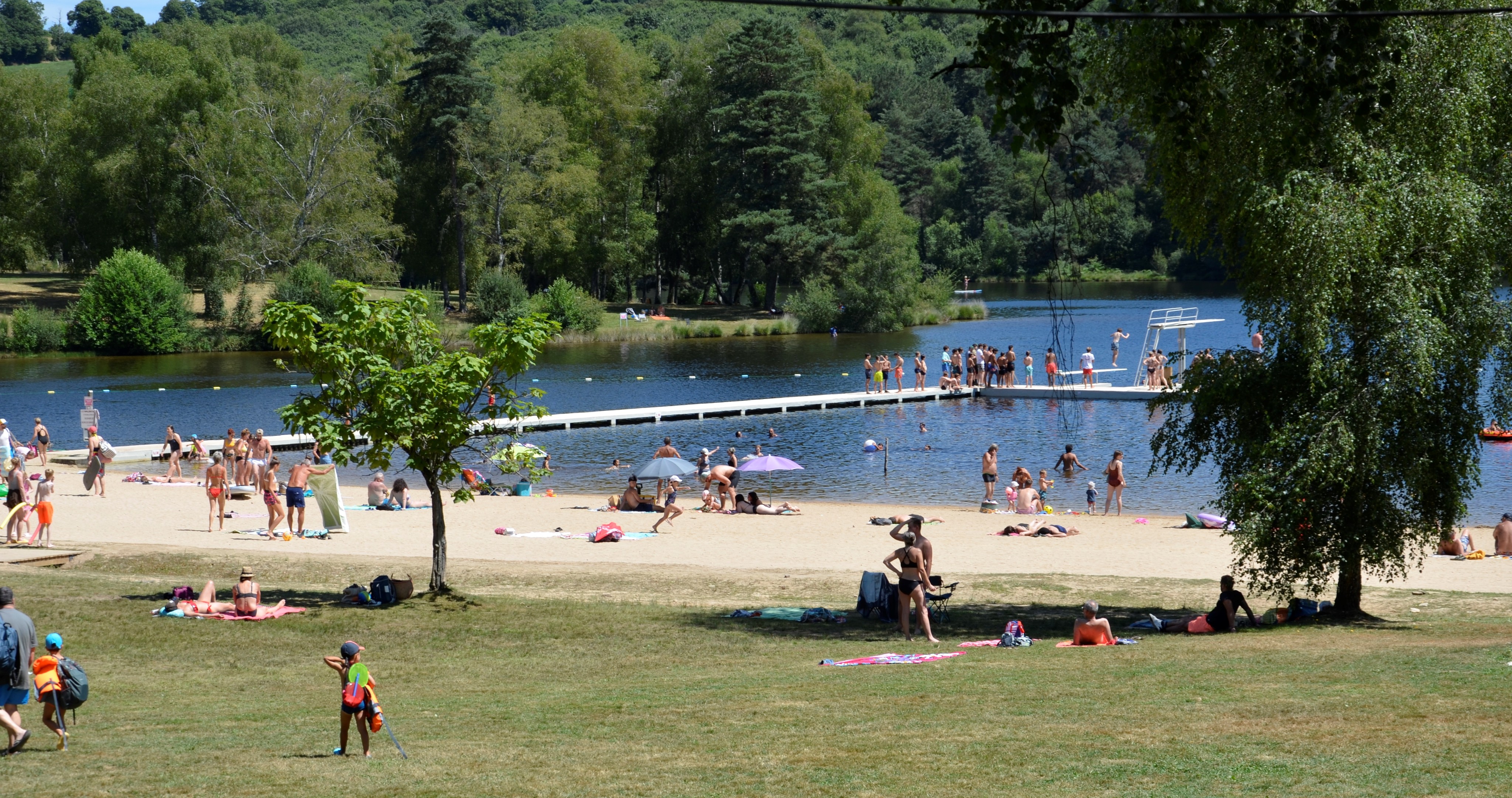 vue sur Miel et plage