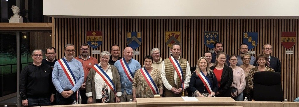 L’équipe municipale élue en mars 2020