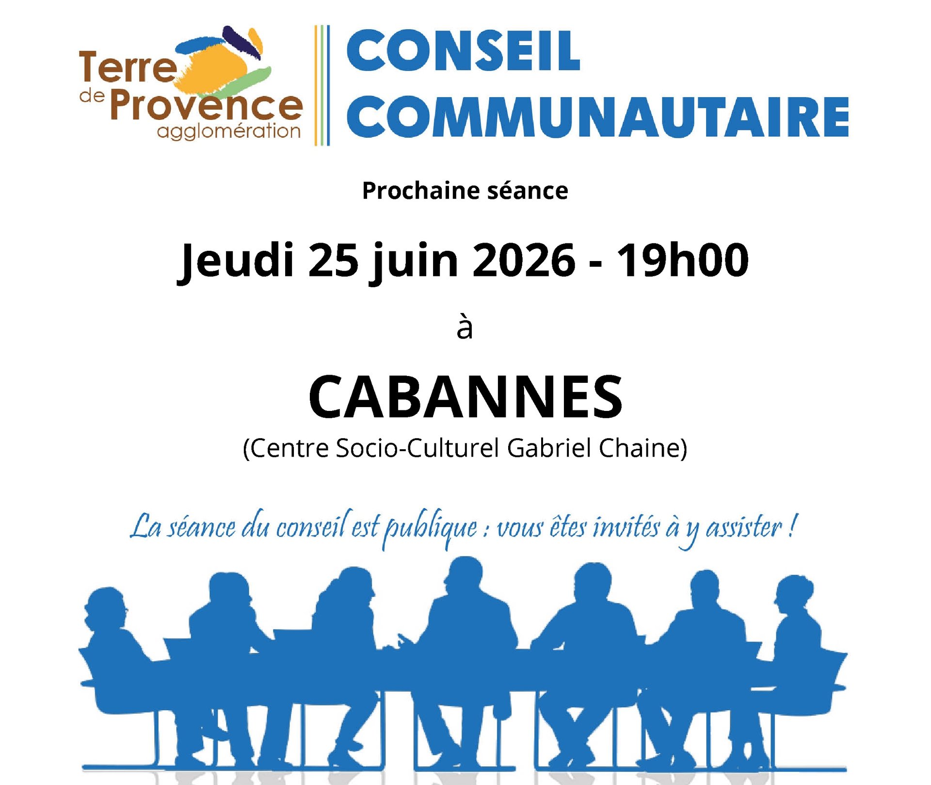 Agenda conseil communautaire