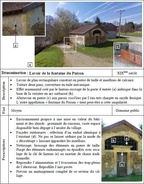 Breux - Lavoir de la fontaine du Puison