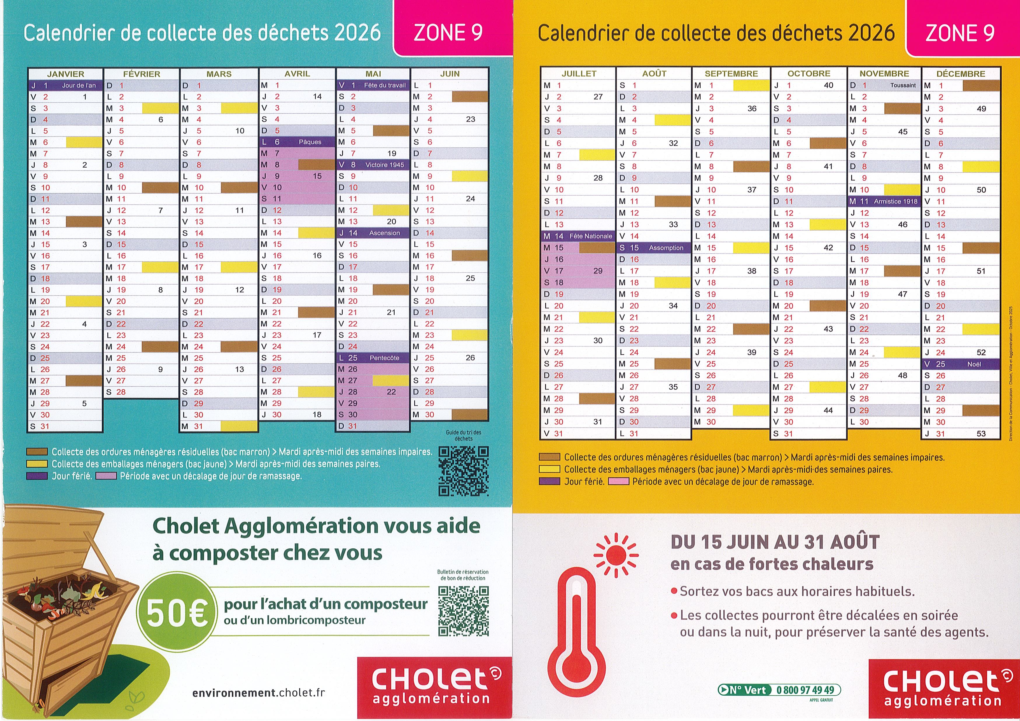 calendrier 2026